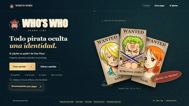 Whos'Who, captura 1